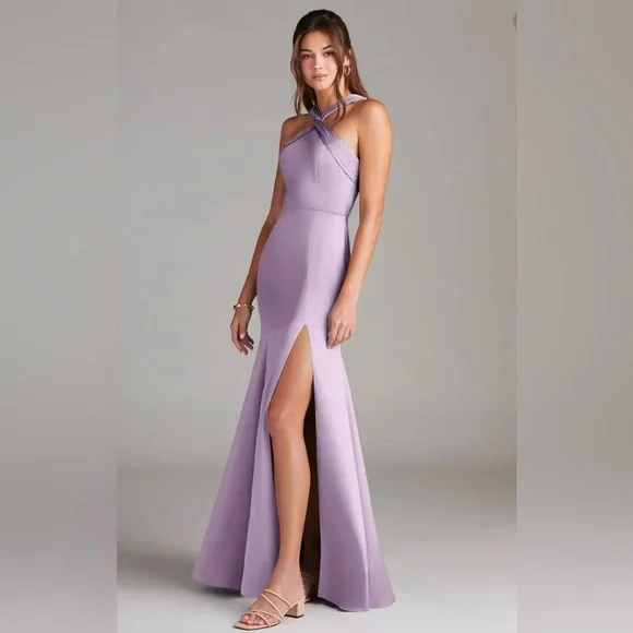 Azazie “Rue” Bridesmaid’s Lavender Dress women’s size 0 - Picture 6 of 16